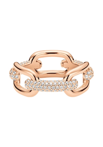 Crystal Link Ring Rose Gold Pembe
