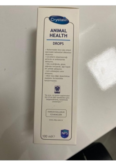 Orqinel Crystalin Animal Health 100ml Göz, Kulak, Ağız, Bakım Solüsyonu, Kedi, Köpek, Temizleme
