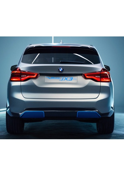 Dk Tuning Yeni İx3 Bagaj Gri Kırmızı Abs Yazı Logo Bmw İle Uyumlu -