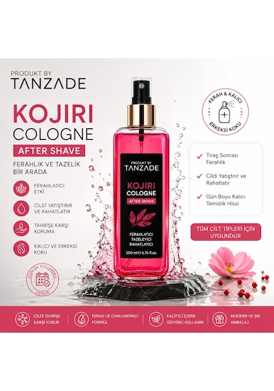 Produkt By Tanzade Kojiri After Shave Cologne 200 Ml Ferahlatıcı Erkek Kolonyası