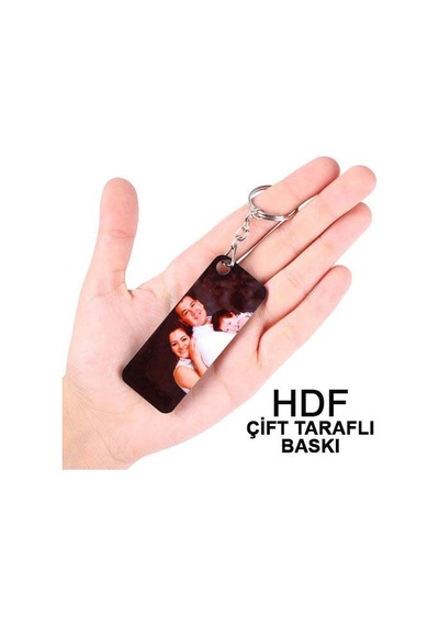 Hdf Çift Taraflı Anahtarlık - Dikdörtgen