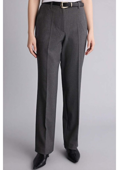 Defacto Straıght Fıt Cep Detaylı Normal Bel Düz Paça Pantolon F7380ax26spgr394 Gri-gr394