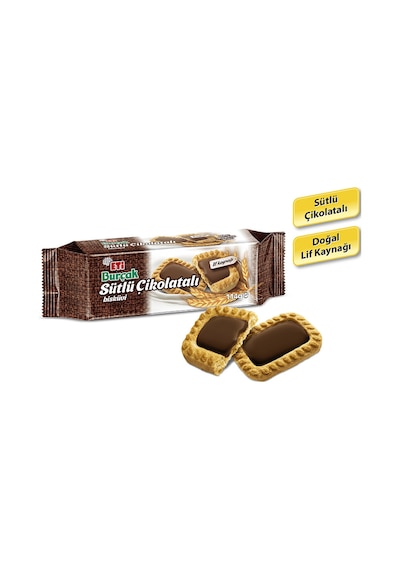 Eti Burçak Sütlü Çikolatalı Bisküvi 12 x 114 G