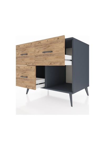 Kronos Şifonyer 3 Çekmeceli 88x59x80 Antrasit-aytaşı/çam Aytaşı/çam Kronos Şifonyer 3 Çekmeceli 88x59x80 Antrasit-aytaşı/çam Aytaşı/çam