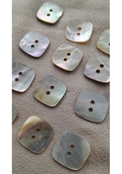 Doğal Agoya Hakiki İnci Midye Kabugu Düğme 20 Mm 12 Adet