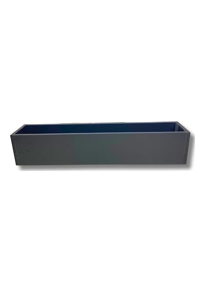 Cihan Çiçekçilik Antrasit Ahşap Mdf Saksı 100x20x15 Cm Iç Mekan Saksısı Çok Renkli