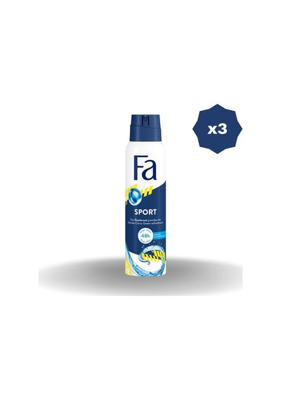 Deo Sport 150 Ml - 3 Adet
