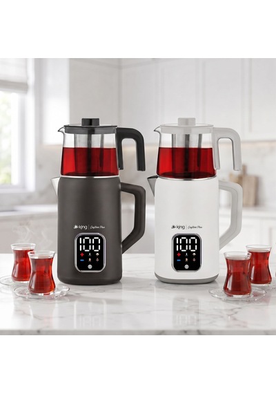 King K3113 Çaystar Plus Dijital Çay Makinesi Siyah