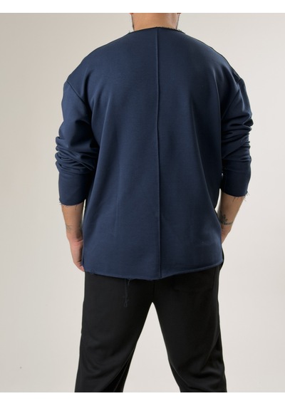 Cocopelli Erkek Lacivert Oversize Basic Sweat Coc2596 Lacivert