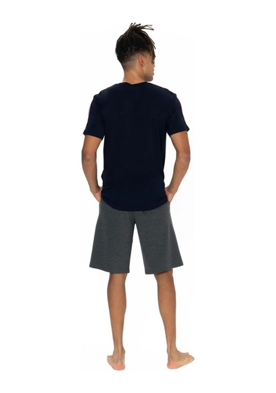 U.s. Polo Assn. Erkek Yuvarlak Yaka Pijama Şort Takım Lacivert