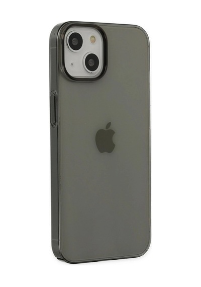 Apple iPhone Uyumlu 14 Plus Kılıf Pc Sert Şeffaf Kapak - Siyah İtdark29636