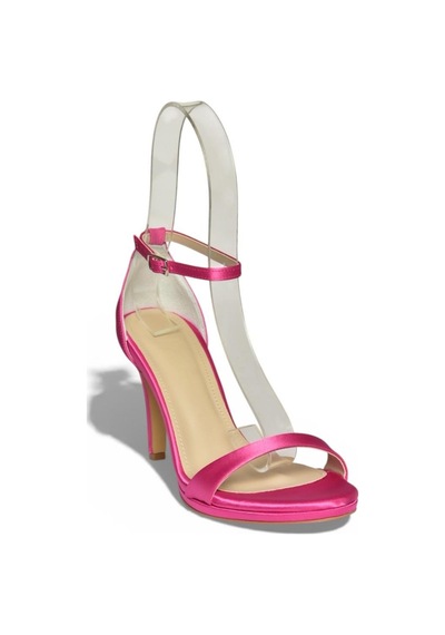 Fox Shoes Y569716904 Fuşya Kumaş İnce Topuklu Kadın Abiye Ayakkabı Fuşya