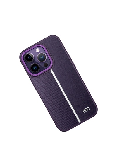 Apple Uyumlu iPhone 13 Pro Kılıf Hbc-155 Lizbon Kapak - Derin Mor