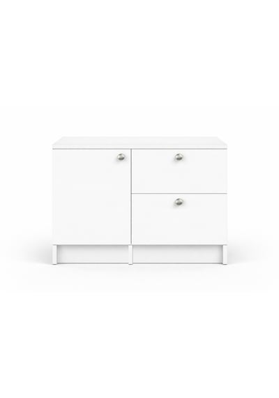 Saka Alt Modül-çok Amaçlı Dolap -100 Cm -1 Kapaklı-2 Çekmeceli-laminat Beyaz Tezgah Dahil Saka Alt Modül-çok Amaçlı Dolap -100 Cm -1 Kapaklı-2 Çekmeceli-laminat Beyaz Tezgah Dahil