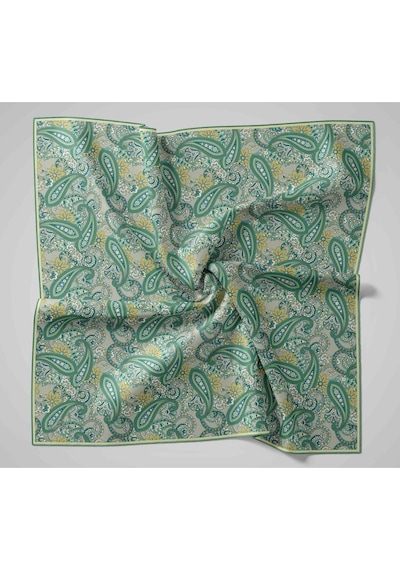 Silk Home Yaz Esintisi Eşarp 150002-26 Patina Yeşili, Yeşil Bej, Petrol Yeşili