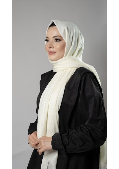 Hürrem Bone Ekru Çizgili Şal Viskon Kumaş Bursa Dolama 202110 27 Ekru