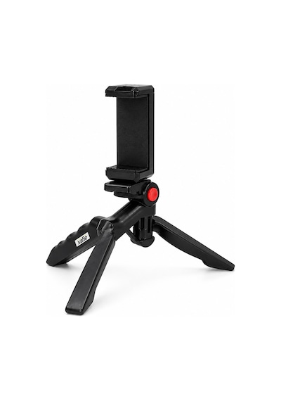 Ayex Ax-mt10 Masaüstü Mini Tripod + Telefon Tutucu, 1/4 Vida Uyumlu, 120 Eğim Ayarlı, Katlanabilir Kompakt Tasarım