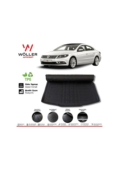 Vw Passat Cc Bagaj Havuzu 2008 Sonrası 3D Wöller Ultraflex Esnek