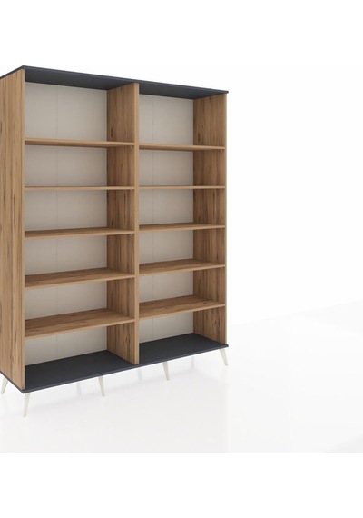 Hyperion Gardrop 10 Raflı 176x44x221 Çam-antrasit/çam Antrasit/çam Hyperion Gardrop 10 Raflı 176x44x221 Çam-antrasit/çam Antrasit/çam