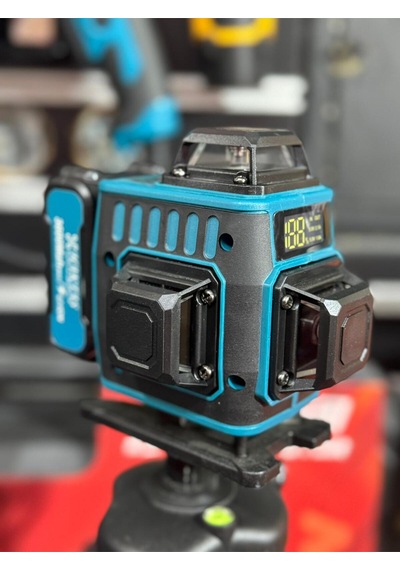 Dijital Göstergeli Tripod Ayak+ Lazer Terazi 16 Cizgi Taşıma Cantalı Hkt940