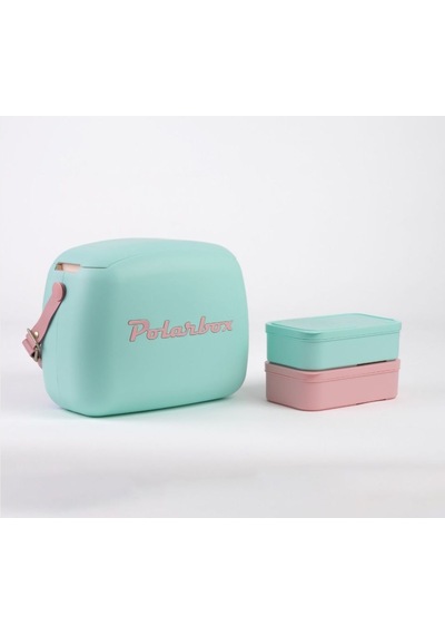Polarbox Cooler 6 Lt - Verde Agua - Rosa Pop Yemek Termosu Çift Katman Karışık Çok Renkli