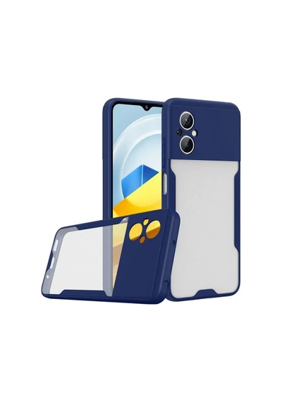 Jenerik Xiaomi Poco M5 Kılıf Platin Silikon - Lacivert