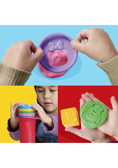 Play-doh Disney Junior Happy Stackable Oyun Seti Okul Öncesi Çocuklar İçin Oyuncak 2 Yaş Ve Üzeri Çocuklar İçin Sanat Ve El İşi Hediyesi
