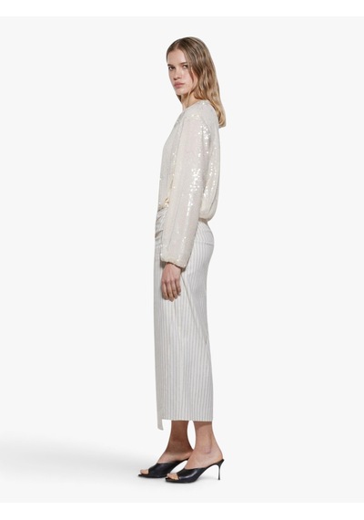 Sisley Keten Karışımlı Yandan Fermuarlı Slim Fit Midi Etek Kadın Siyah Etek - 325p45ıcl002p Beyaz Sisley Keten Karışımlı Yandan Fermuarlı Slim Fit Midi Etek Kadın Siyah Etek - 325p45ıcl002p Beyaz