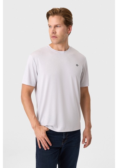 Back And Bond Regular Fit Gri Basic Tişört