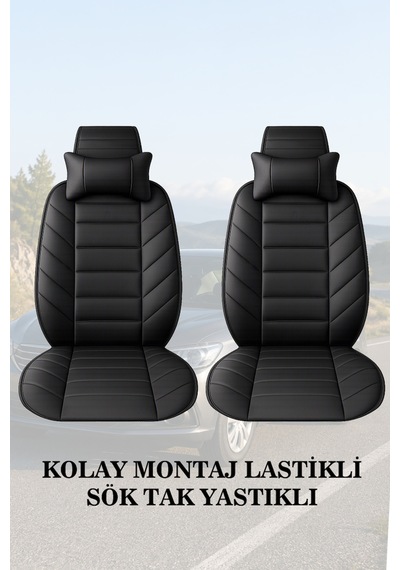 Kuga 2012 Uyumlu Siyah Renk Lüks Premium 2 Adet Minder Ve Yastık