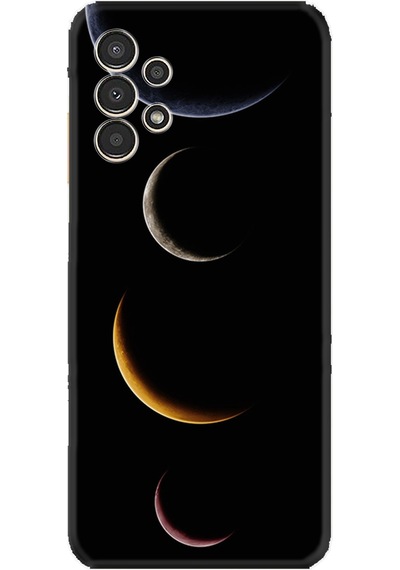 Samsung Uyumlu Galaxy A14 Kılıf Resimli Desenli Silikon Platinium Series Gezegenler 1901