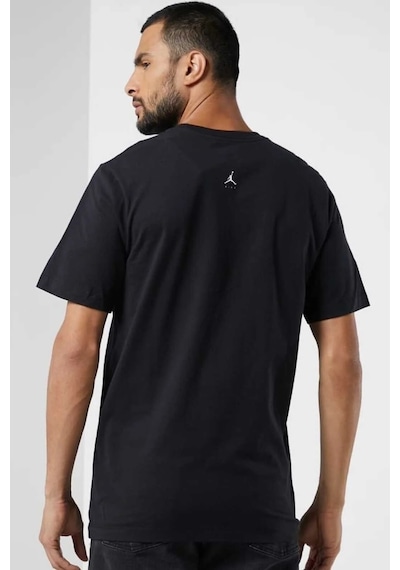 Nike Jordan Mvp Flight Remix Ss Crew Mens Tee Erkek Günlük Pamuklu Tişört Siyah Siyah