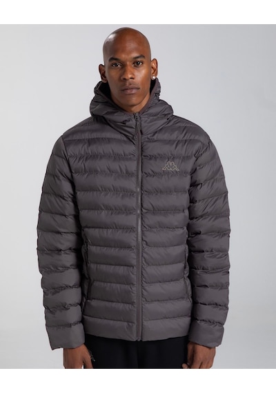 Kappa Logo Rina Puffer Erkek Kahverengi Regular Şişme Mont