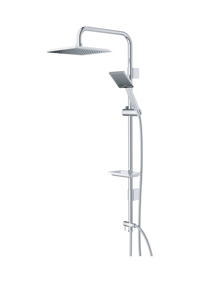 Frame Tepe Başlıklı Duş Sistemi Seti Full Krom