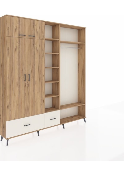 Arges Dolap 12 Raflı 2 Çekmeceli 2 Askılı 220x30x243 Çam-çam/aytaşı Atlas Çam/aytası Arges Dolap 12 Raflı 2 Çekmeceli 2 Askılı 220x30x243 Çam-çam/aytaşı Atlas Çam/aytası