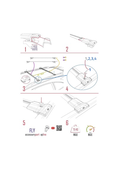 Accessorypart Dacia Duster 2018 Ve Sonrası İle Uyumlu Fly Model Ara Atkı Tavan Barı Siyah