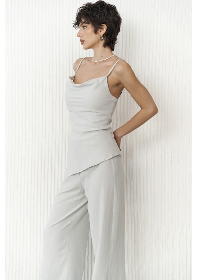 Mai Collection Mai Studios Co. Javier Gri Bluz Pantolon Takım Gri