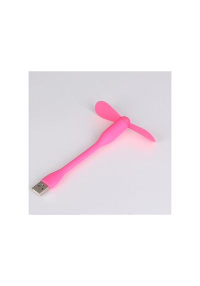 Esnek Taşınabilir Mini Usb Vantilatör Fan Serinletici Laptop Powerbank Uyumlu Sessiz Güçlü Pervane Pembe