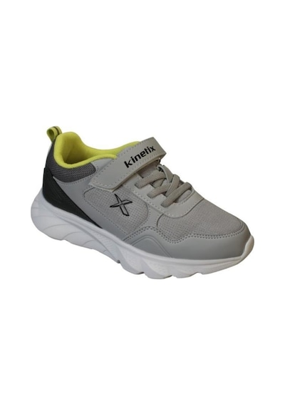 Kinetix Erkek Çocuk Siyah Gri Çırtlı Comfort Rahat Taban Sneaker Spor Ayakkabı 001