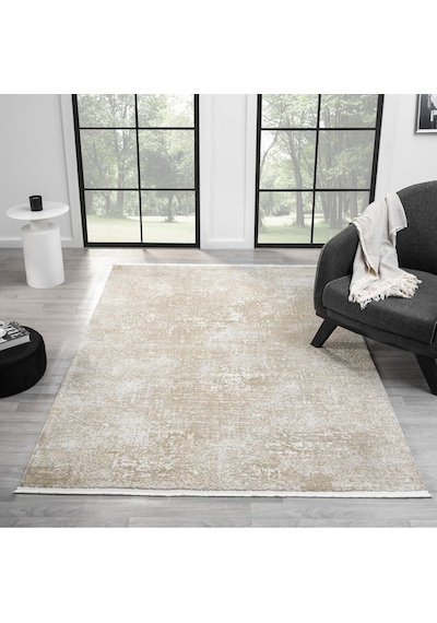 Mariesse Home Vita Serisi Bambu Dokulu Modern Sık Dokuma Koridor Kesme Yolluk Dokuma Makine Halısı Vizon