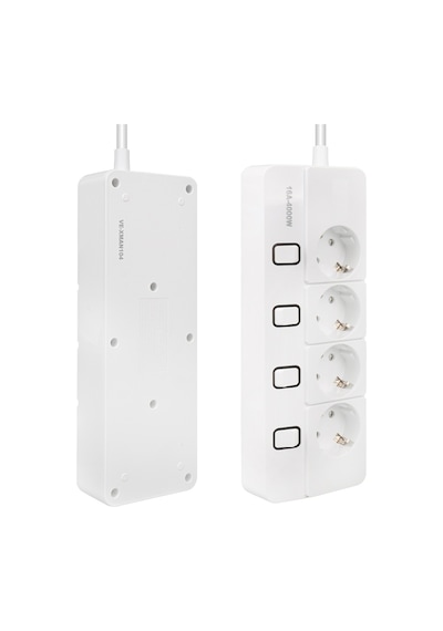 Yamatik X-Man Akım Korumalı Grup Priz 4’lü Ayrı Anahtarlı 1.5 Mt Kablolu 4000w 16ah Çocuk Koruma