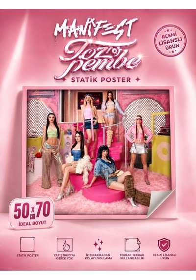 Mythos Statik Poster Manifest Toz Pembe 50 X 70 Cm Resmi Lisanslı