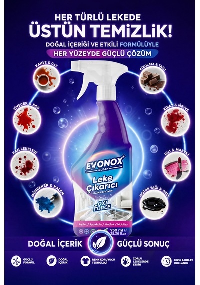 Clean Oxi Force Sıvı Leke Çıkarıcı 750 Ml