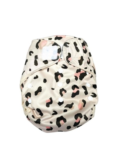 Yıkanabilir Bebek Bezi Tek Beden Cover Leopar Standart