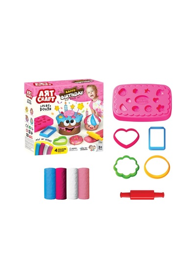 Oyuncak Doğum Günü Hamur Kapkek Hamur 648 Gr Set