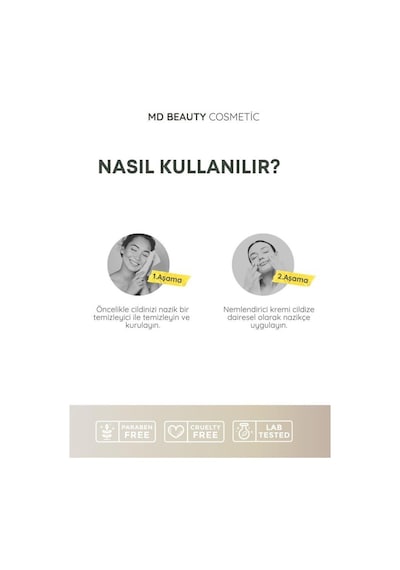 Md Beauty  Ve Leke Karşıtı Nemlendirici Krem 50 ML