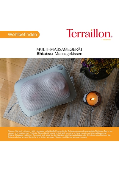 Terraıllon - Multı Masaj - Masaj Ve Isıtma Yastığı, Shiatsu Masajı, Çok Bölgeli, Rahatlatıcı Ve Stressiz, 4 Masaj Başlığı, 2 Dönüş Yönü, Rahatlatıcı Isı, Usb-c, Deri Ve Ağ, Gri Terraıllon - Multı Masaj - Masaj Ve Isıtma Yastığı, Shiatsu Masajı, Çok Bölgeli, Rahatlatıcı Ve Stressiz, 4 Masaj Başlığı, 2 Dönüş Yönü, Rahatlatıcı Isı, Usb-c, Deri Ve Ağ, Gri