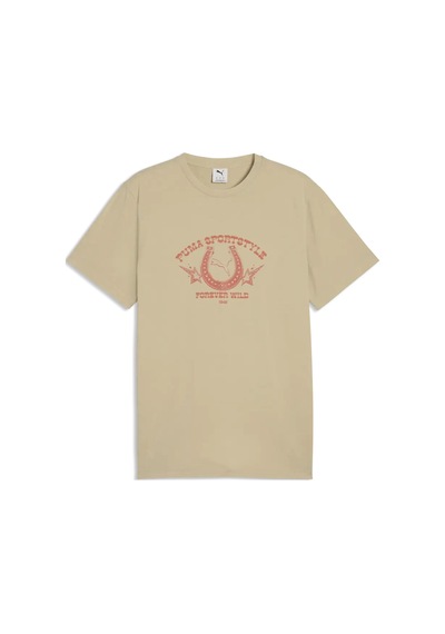 Puma Graphıc Tee Açık Kahve Erkek T-shirt Kahverengi