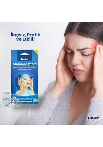 Stopever Cooling Patch Soğutucu Hidrojel Plaster 3'lü Paket İlaç İçermeyen Alın Bölgesi Ferahlatıcı 6 Saat Etkili 3 X 2 Adet