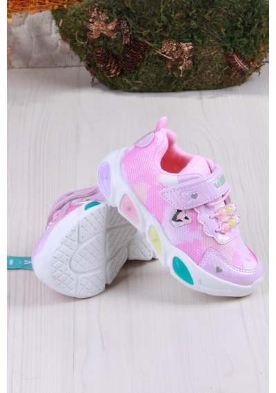 Vicco 346.p25y.177 Pembe Gelato Hafif Rahat Işıklı Kız Çocuk Ayakkabı Pembe